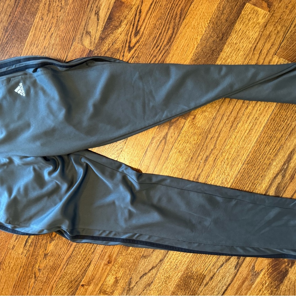 Adidas womens Gray Track Pants medium
